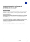 Informations complémentaires sur la politique de confidentialité selon art. 13 du RGPD