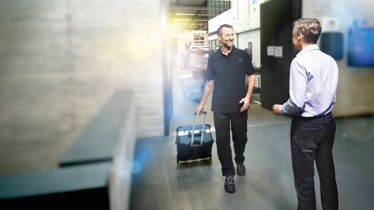 Key visual of TRUMPF Technical Service