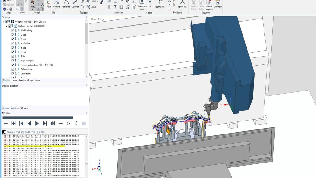 Software TruTops Cell V1 Cut TRUMPF, multitalent