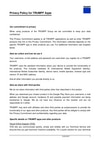 Data privacy statements for TRUMPF apps - English
