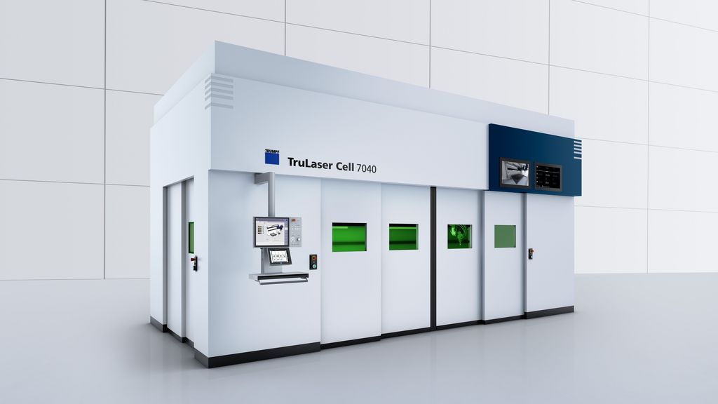 Imagini de produs ale TruLaser Cell 7040 fiber de la TRUMPF