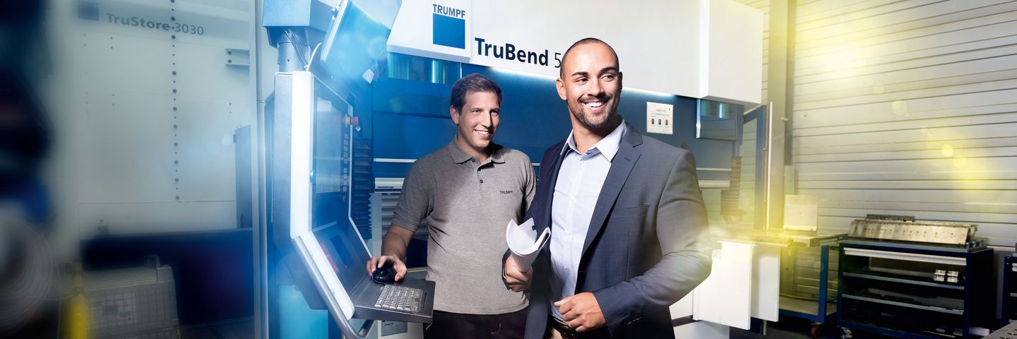 Keyvisual Service après-vente TRUMPF Machines d'occasion