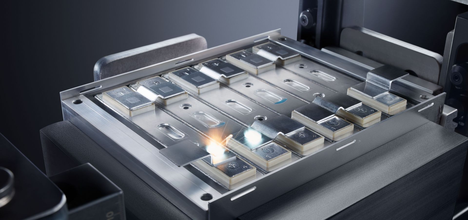 TRUMPF Applikation Busbarschweißen Batteriezelle