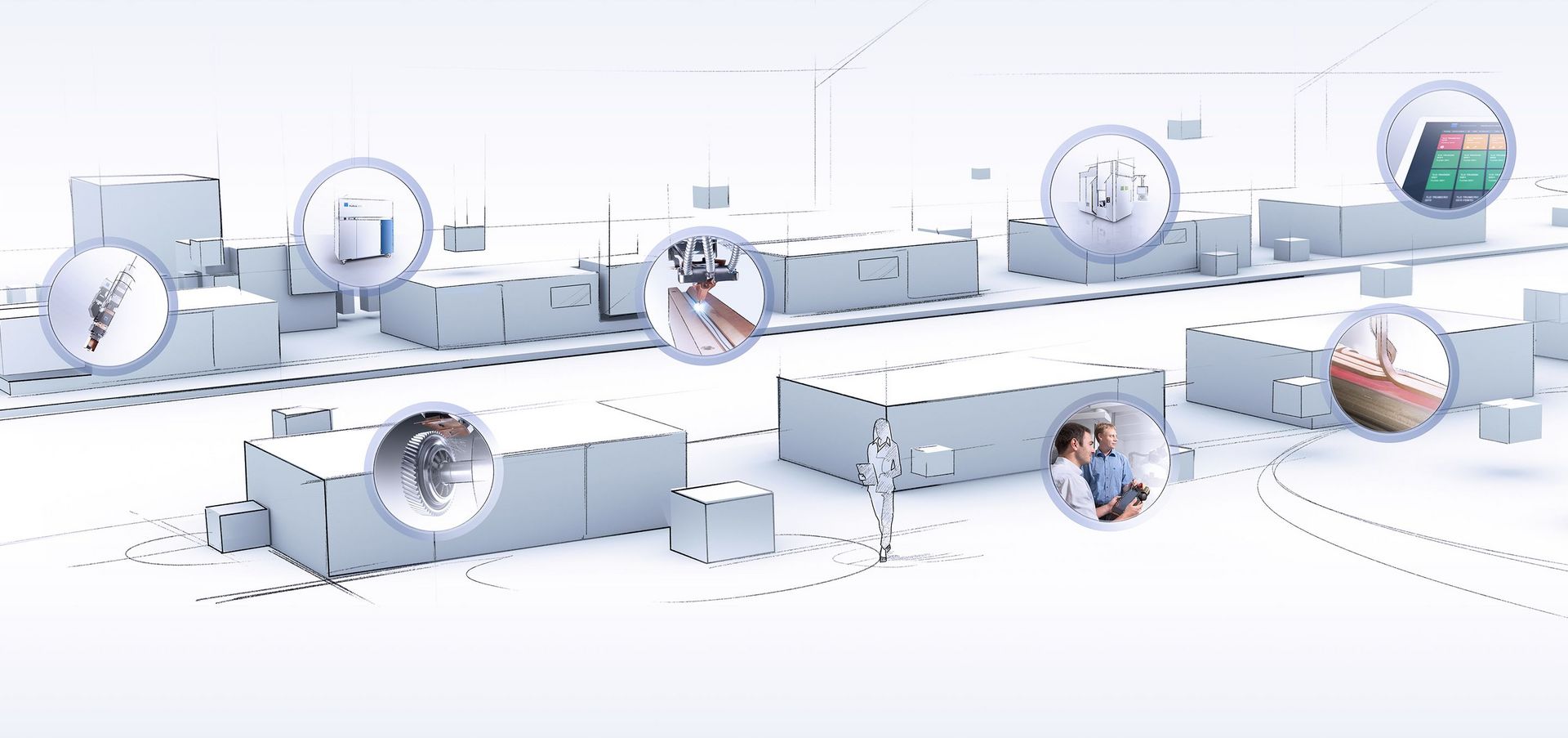 Possibilités d'intégration de produits TRUMPF dans le secteur de la construction de machines et d'installations