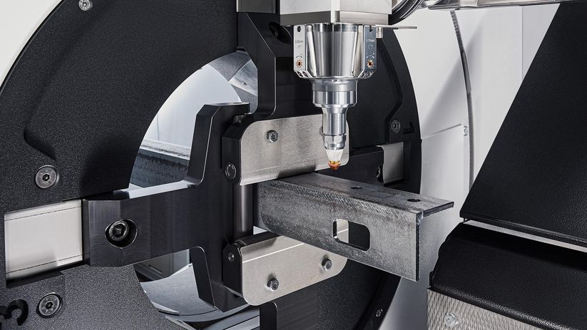 TruLaser Tube 3000 fiber, tecnica di fissaggio adattiva