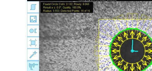 Rozpoznanie charakteristík sa vykonáva cez VisionLine Detect