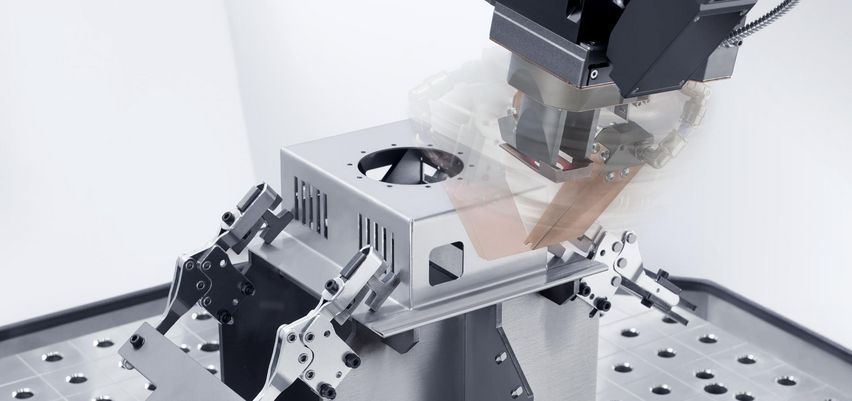 TruLaser Weld 5000, módulo de rotação para condução de gás inerte