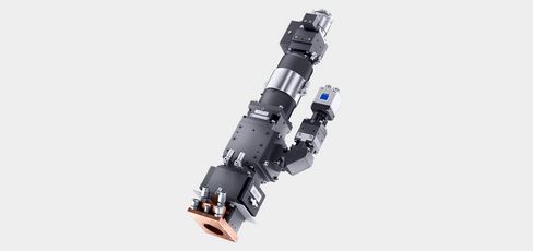 BEO D70 focusing optics with observation camera, crossjet, and aerator nozzle