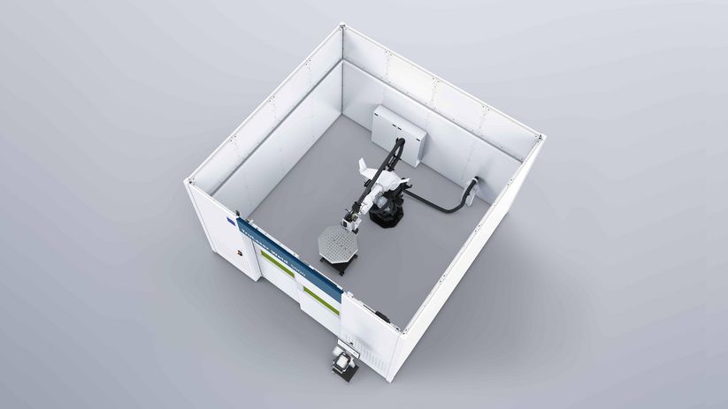 TruLaser weld 5000, posicionador de rotação inclinação