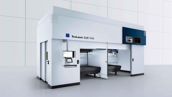 开门状态下的 TruLaser Cell 7040