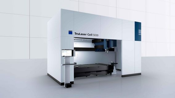 TruLaser Cell 5030 s otevřenými dveřmi