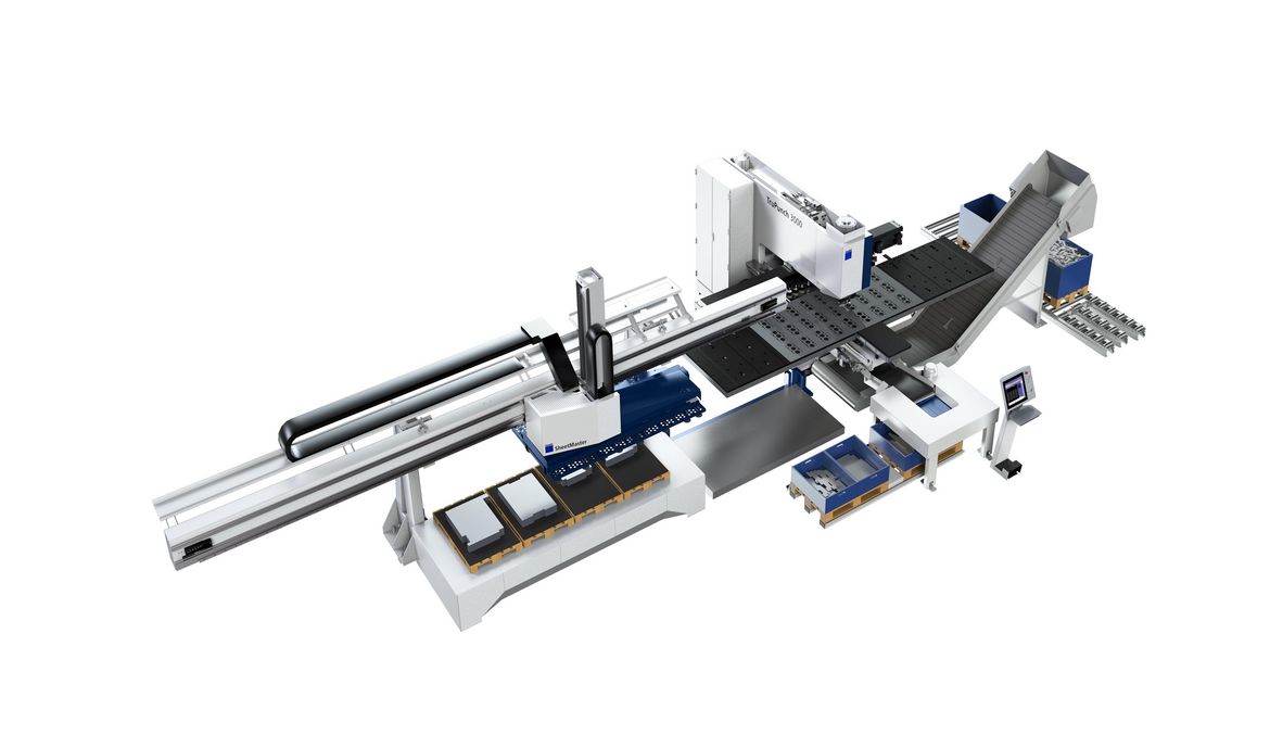 TruPunch 3000 avec SheetMaster, SortMaster Box Linear et DisposeMaster